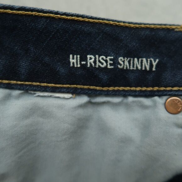 American Eagle Jeans Women's Size 33 Blue High-Rise Skinny Denim 29" Inseam - Picture 10 of 16